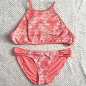 Aerie Crochet High Neck bikini set